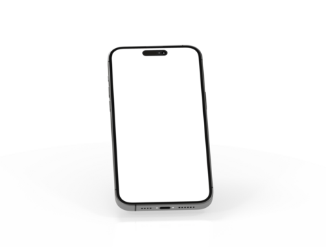 3d render illustration hand holding the white smartphone