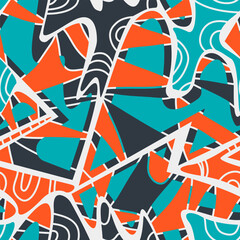 Abstract colorful unusual vector pattern
