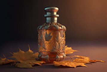 perfume bottle mockup created with Generative AI