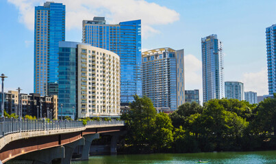Austin Texas Skyline from the water