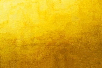 Old glod metal wall background or texture and shadow