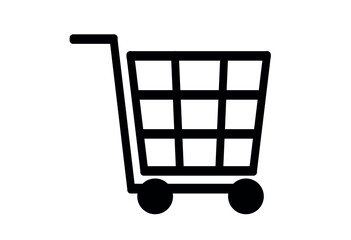 supermarket basket for shopping vector illustration icon