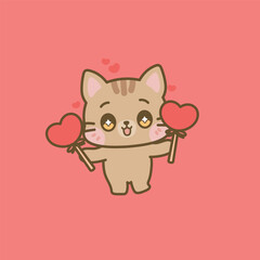 CUTE KAWAII ANIMALS SAN VALENTINE