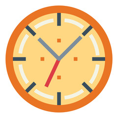 clock flat icon style