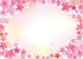 満開の桜　ピンク