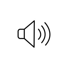 Speaker volume outline icon