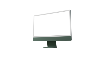 Workspace blank screen desktop computer, Mockup computer