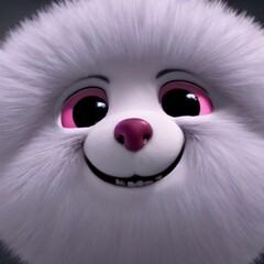 Obraz premium Soft and Furry 3D Creatures