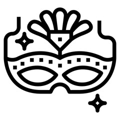 mask line icon style