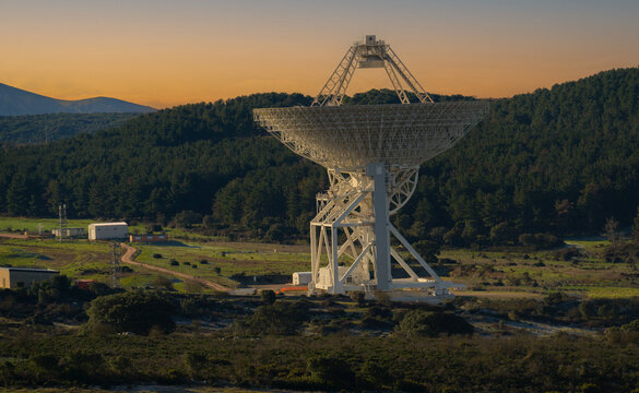 Sardinia Radio Telescope used for space exploration and is located in San Basilio in central Sardinia
