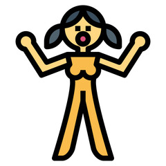 sex doll filled outline icon style