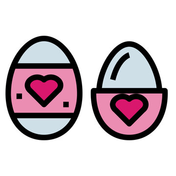tenga egg filled outline icon style
