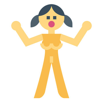 sex doll flat icon style
