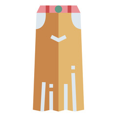 trousers flat icon style