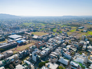 Aerial view of the landscape of Yuanli area