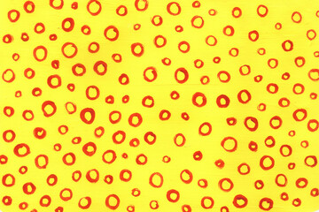 Hand painted textured background. Full color design. Brushstrokes, dots, lines, waves. pattern.