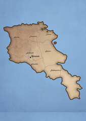 Armenia vintage map