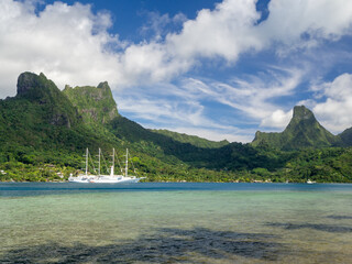 Tahiti island nature landscape, French Polynesia