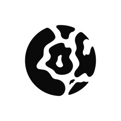 creative circle circular rounded typography of lettering black and white cow print pattern stamp label badge emblem sticker symbol mascot icon character logo design inspiration 