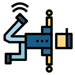 krump filled outline icon style
