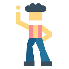 disco flat icon style