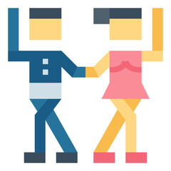 waltz flat icon style