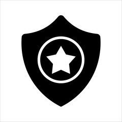 Sheriff'S Badge icon. Simple element from police collection. Creative Sheriff'S Badge icon for web design. vector illustration on white background