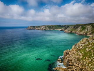 Fototapeta premium view of the coast of the sea