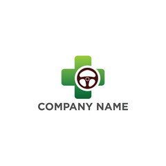 car safety logo vector, transportation logo inspiration