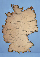Germany vintage map