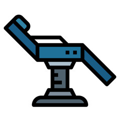 chair filled outline icon style