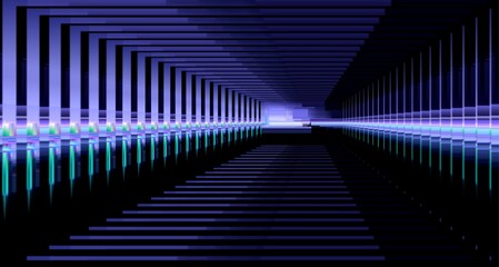 Metaverse abstract background concept. Perspective laser grid. Future technology. Digital science fiction matrix background