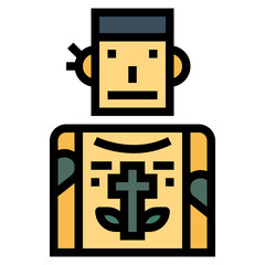 tattoo filled outline icon style
