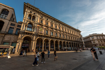 Fototapeta na wymiar Gelria Vittorio Emmanuele, Milano