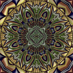 3d effect - abstract polygonal geometric pattern 
