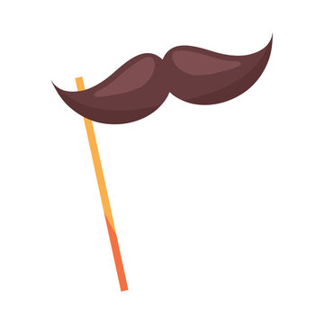 moustache in stick fools day