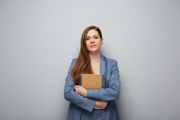 Confident business woman, teacher or student girl portrait..