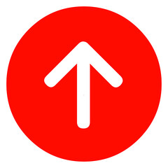 Directional Arrow Symbol on Transparent Background
