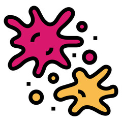 colors filled outline icon style