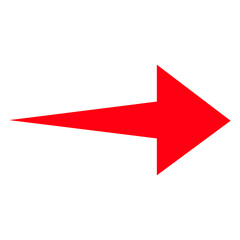 Directional Arrow Symbol on Transparent Background