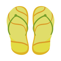 flip flops icon vector