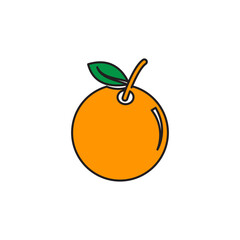 Orange icon vector logo design template