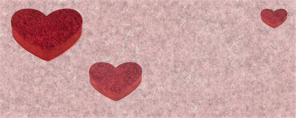 Pink velvet background design for expressions of love and Valentine's Day greetings