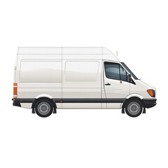Delivery Van Isolated without Background © Pablo