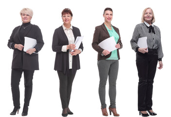 collage of people holding a4 sheet in hands