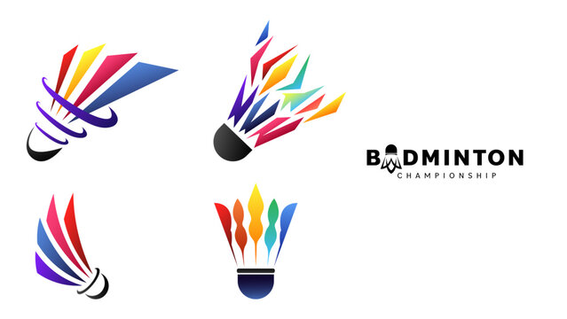 Shuttlecock icon symbol vector, Modern design and beautiful colors isolated on white background, illustration Vector EPS 10 , can use for  Badminton Championship Logo