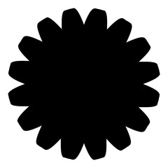 Abstract geometric element shape on Transparent Background