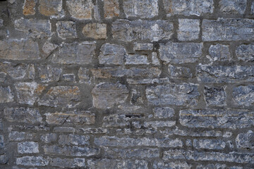 Stone wall structure of an old house