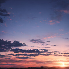 Fototapeta premium Sky at sunset. Background