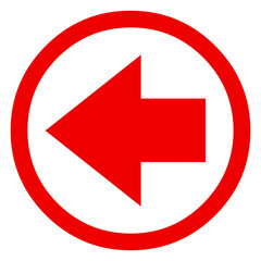 Directional Arrow Sign on Transparent Background